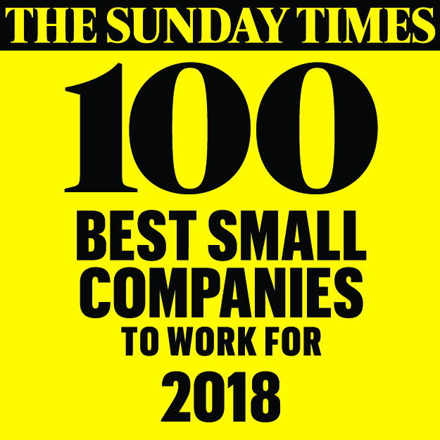 Sunday Times 100 Best Small Companies to Work for List